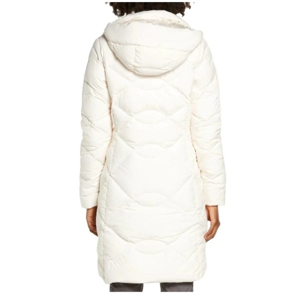 NWT The North Face Miss Metro II Hooded Water Resistant Down Parka GARDENIA(XL)